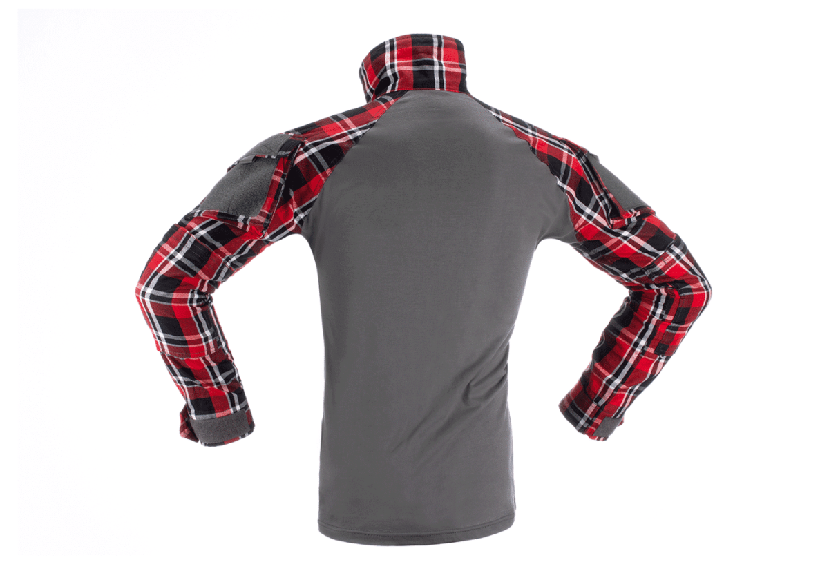 Flannel Combat Shirt – Rød – Invader Gear - Billede 3