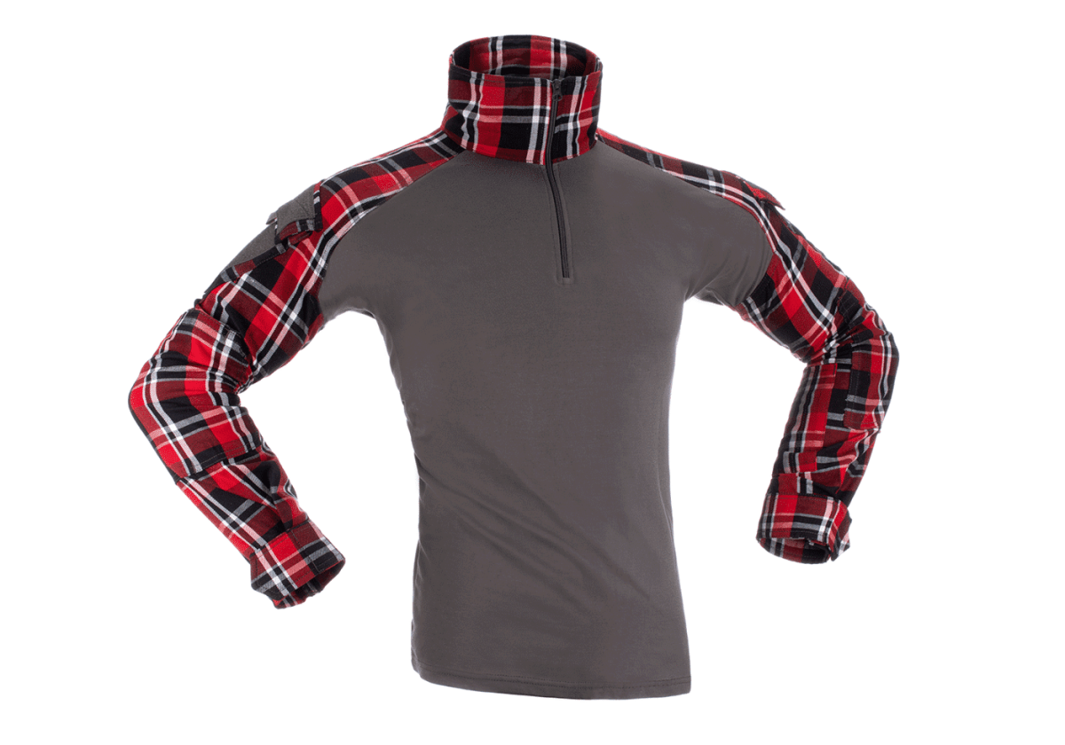 Flannel Combat Shirt – Rød – Invader Gear - Billede 2