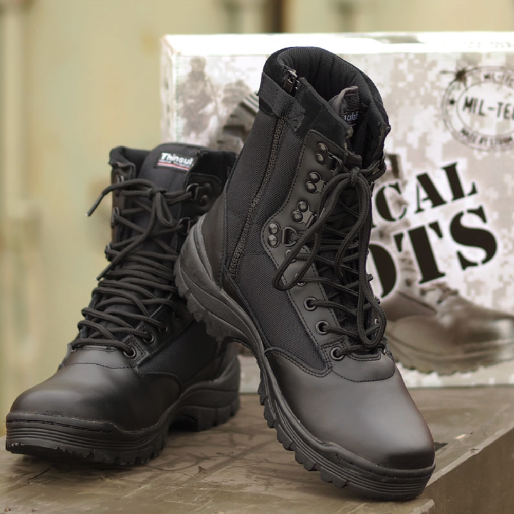 Mil-Tec – Tactical Boots – Sorte støvler med YKK lynlås - Billede 3