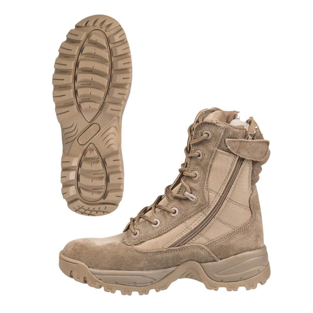 Mil-Tec – Tactical Boots Two-Zip – Coyote ørkenstøvler - Billede 3