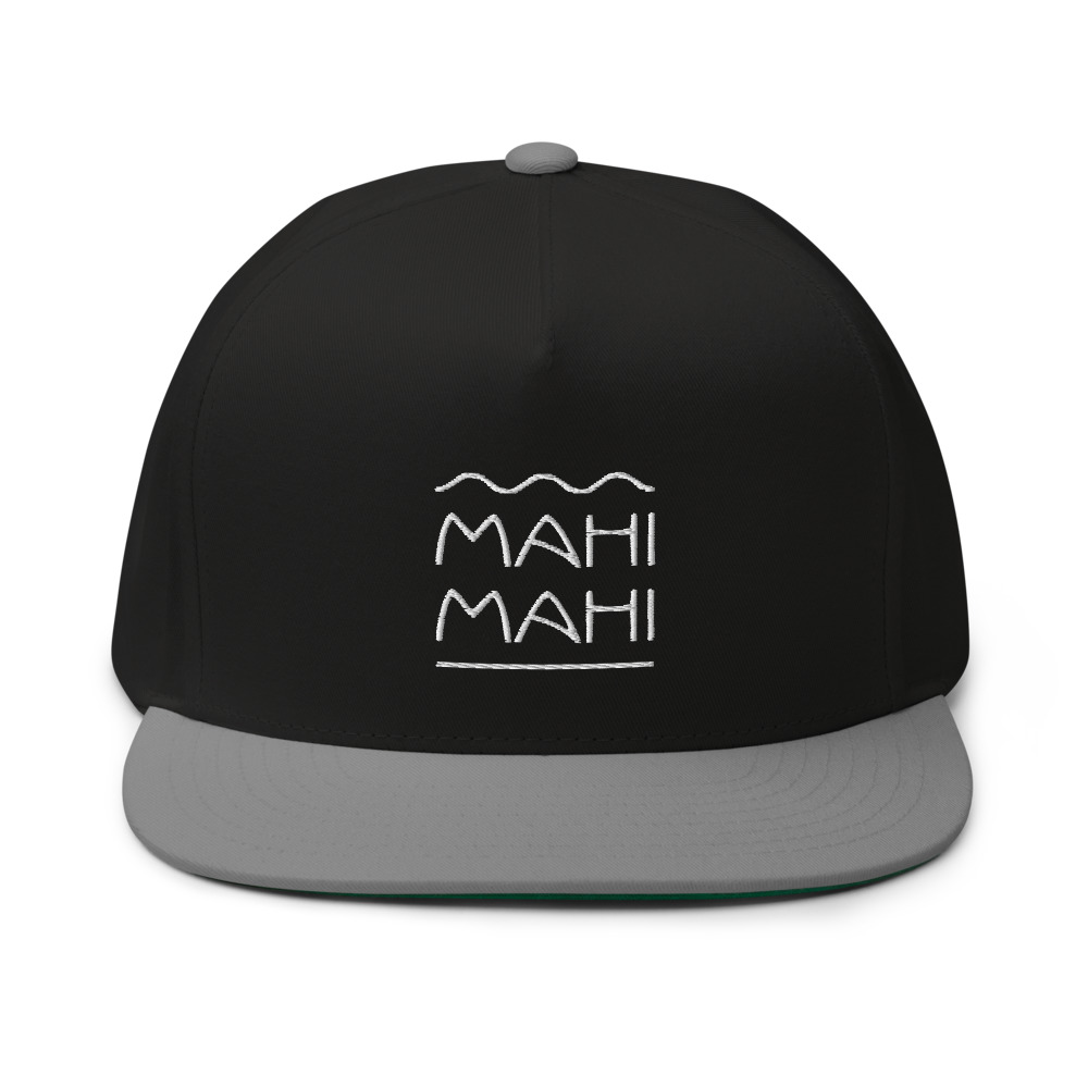 MAHIMAHI cap – Mørk med hvidt broderi - Billede 3